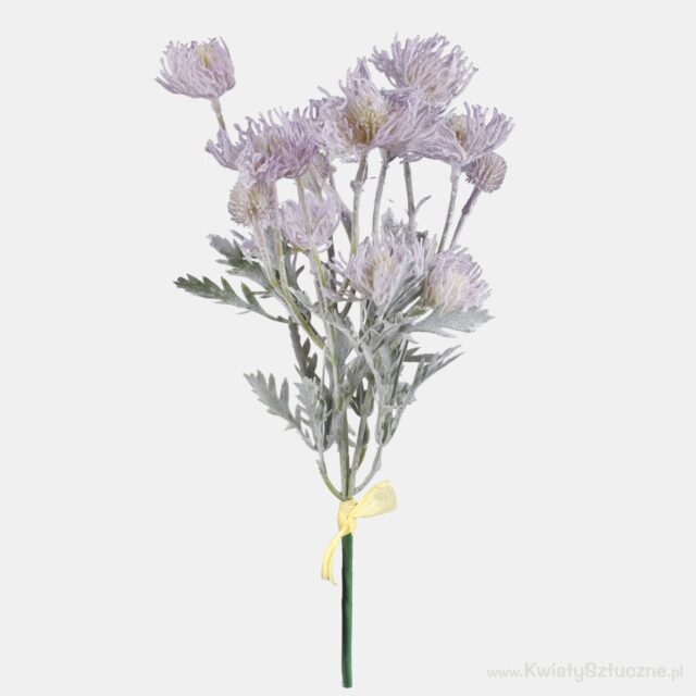 Violetti ohdakkeen oksa tekokukka 37 cm