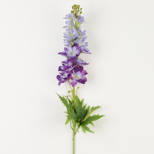 Violetti ritarinkannusta jäljittelevä tekokukkavarsi