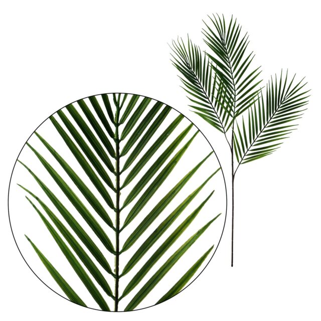 Vihreä tekokasvin palmulehvä 108 cm