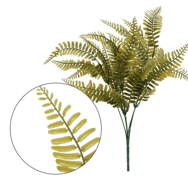 Oliivinvihreä tekosaniaiskimppu, 47 cm