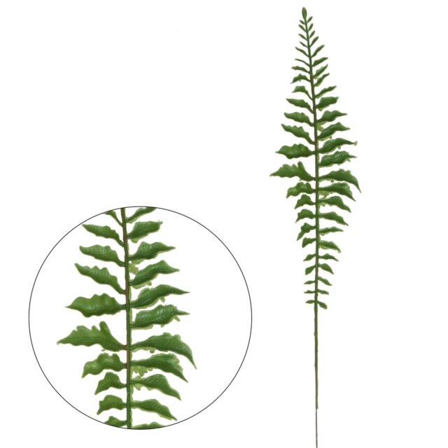 Vihreä tekosaniaisen lehti 42 cm