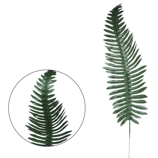 Tummanvihreä saniaisen teko-oksa 52 cm