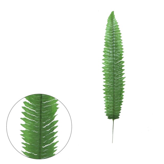 Vihreä tekokasvin saniaisen lehti 58 cm