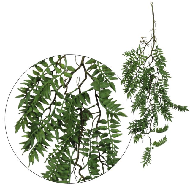 Vaaleanvihreä riippuva saniaistekokasvi 105 cm