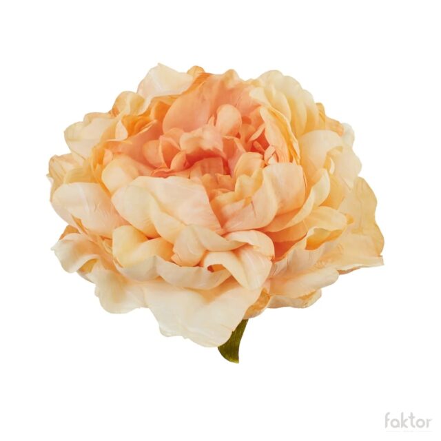 Persikanvärinen pionin tekokukan pää