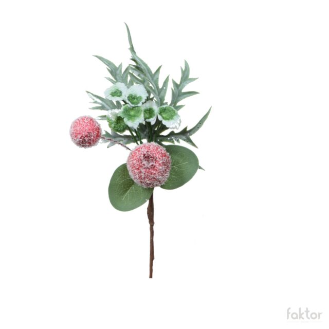 Punainen joulukoristeoksa 25 cm