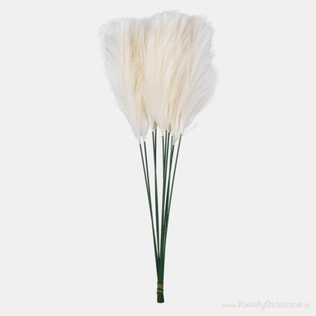 Norsunluunvärinen tekokasvi, pampasheinä, 47 cm