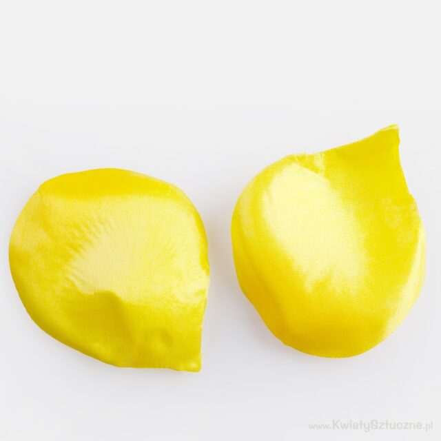 Keltaiset tekoruusun terälehdet 7 cm