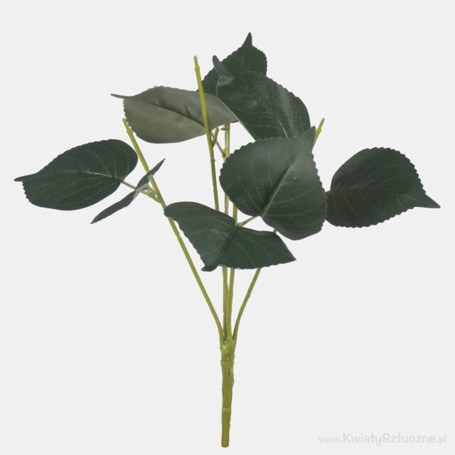 Vihreä hortensia-aiheinen tekokukkakimpun pohja