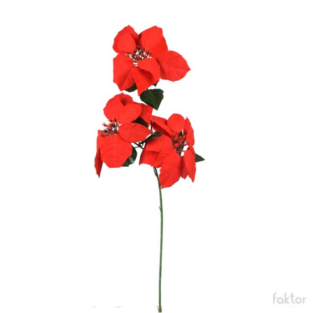 Punainen joulutähti-tekokukka 74 cm