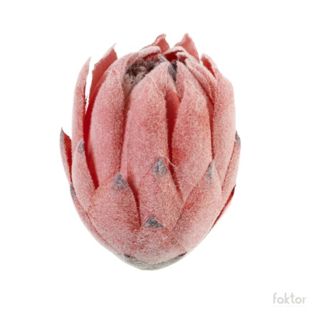 Punainen protea-tekokukan kukkapää