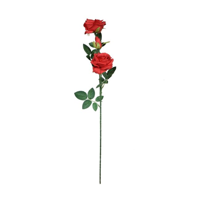 Punainen tekoruusun oksa 59 cm