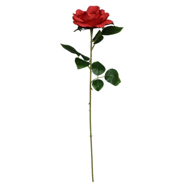 Punainen tekoruusun oksa 63 cm