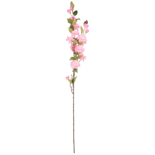 Vaaleanpunainen tekoruusun oksa 92 cm