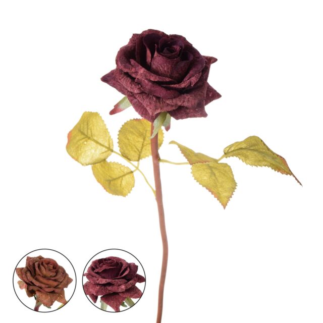 Violetti tekoruusun oksa korkkipinnalla, 45 cm