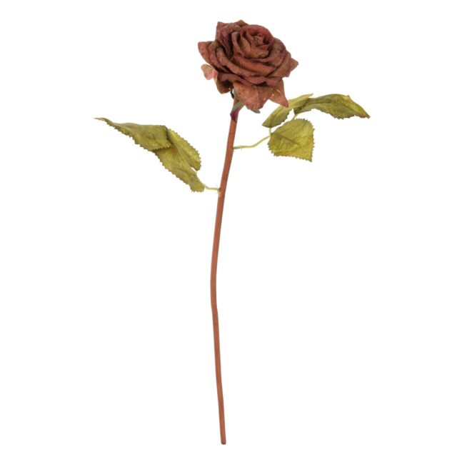 Violetti-vihreä tekoruusun oksa 45 cm