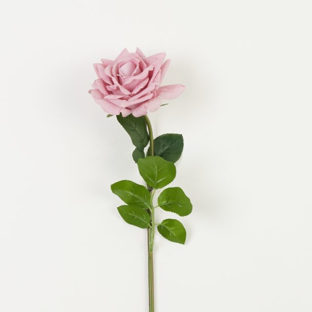 Vaaleanpunainen REAL TOUCH -tekoruusun oksa 61 cm