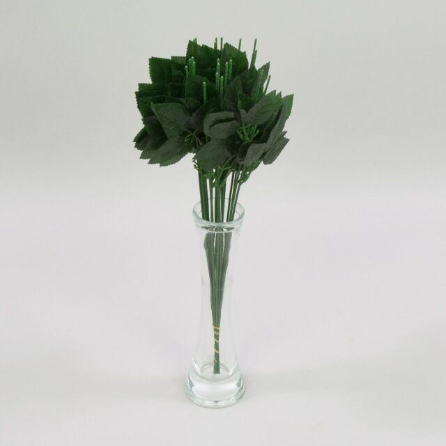 Vihreä tekoruusun varsi, 43 cm
