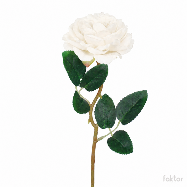 Kermanvärinen tekoruusu, 43 cm