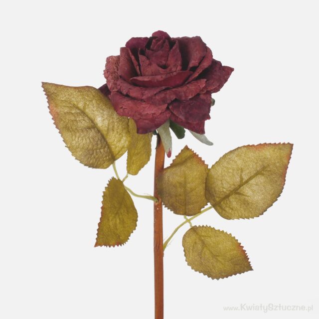 Tummanvioletti korkkiruusu tekokukka 44 cm