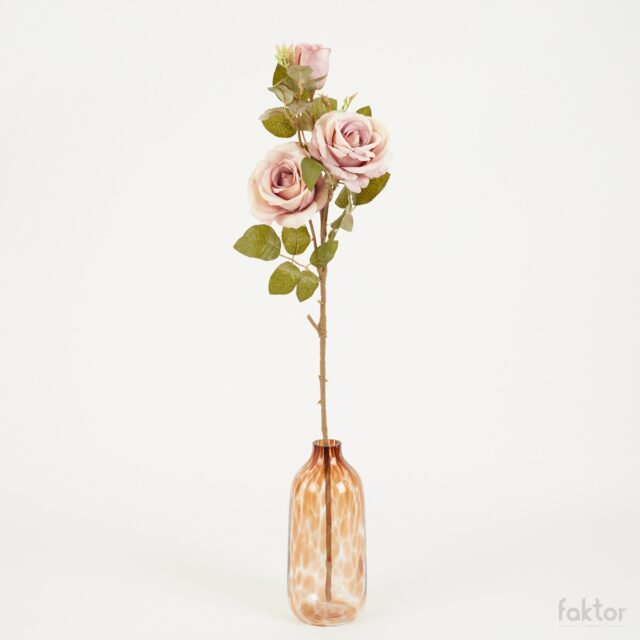 Syksyisen vaaleanvioletti ruusun tekokukka, 80 cm