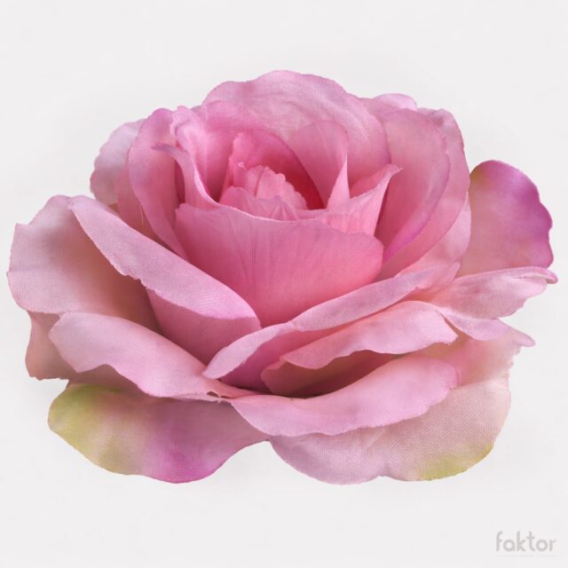 Vaalea mauve tekoruusun kukkapää violetilla reunalla