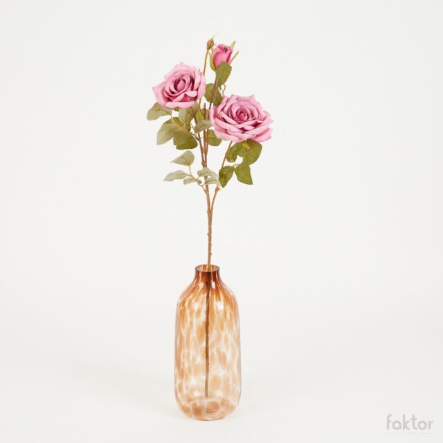 Vaaleanpunainen tekoruusu 62 cm