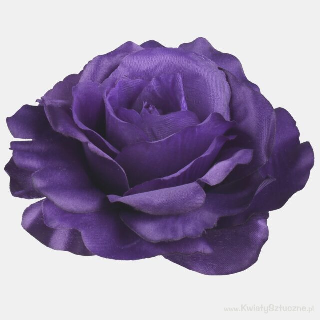 Tummanvioletti avoin tekoruusun kukkapää