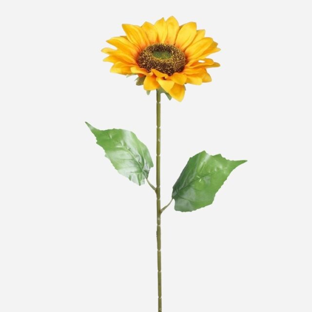 Keltainen auringonkukka-tekokukka, 46 cm