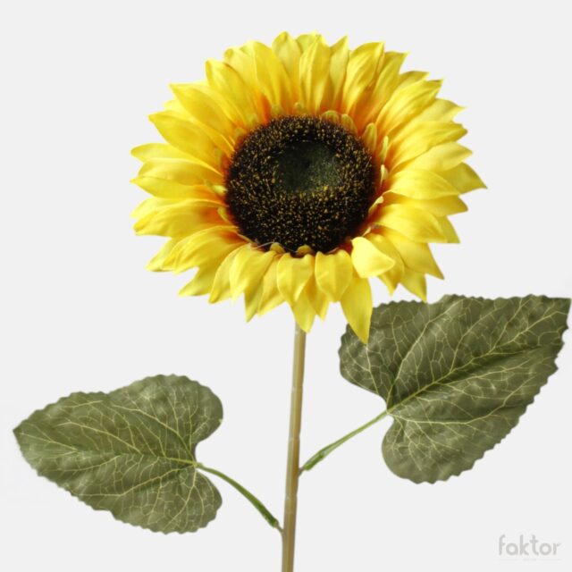 Keltainen auringonkukka-tekokukka 60 cm