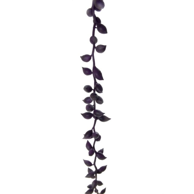 Violetti tekokasviriippuva oksa kumipalloilla, 32 cm