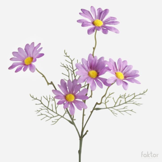 Violetti päivänkakkara-tekokukka kukkavarrella