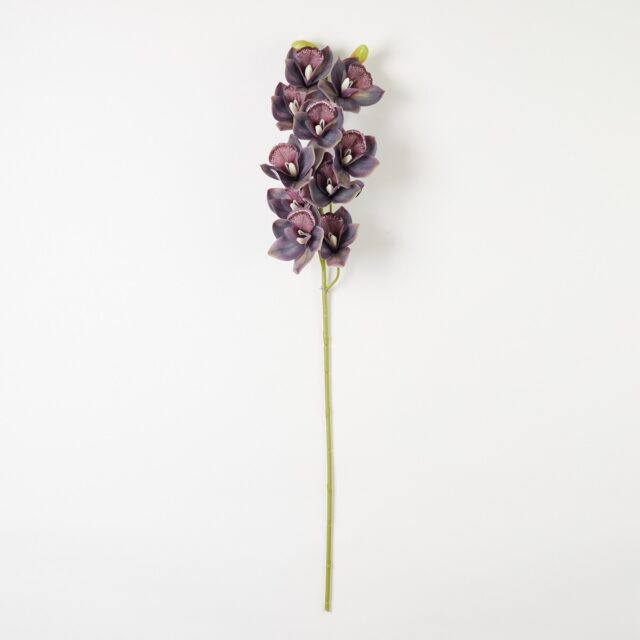 Violetti silikoninen cymbidium-tekokukkaoksa