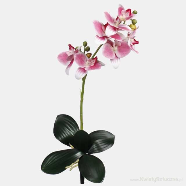 Vaaleanpunainen orkidean tekokukkaoksa, 47 cm