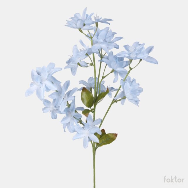 Vaaleansininen tekokukkaorkidea, 63 cm