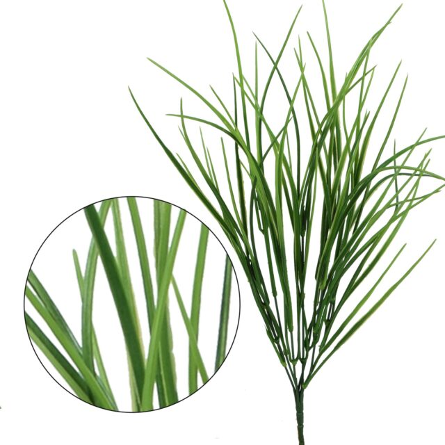 Vihreä ruohoa muistuttava tekokukkakimppu 45 cm