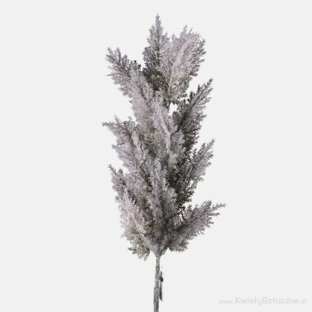 Huurrettu sininen katajanoksa tekokasvi, 88 cm