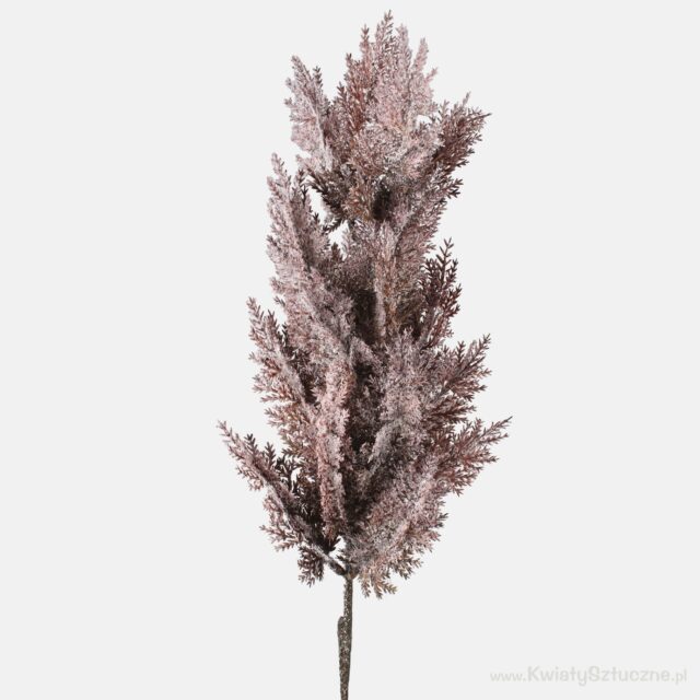 Liila huurretta muistuttava katajanoksa tekokasvi, 88 cm