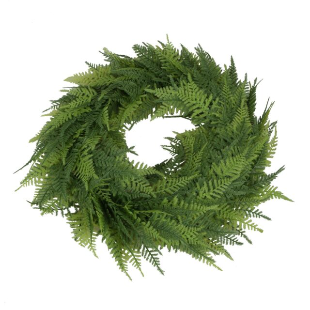 Vihreä tekokasvikranssi 40 cm
