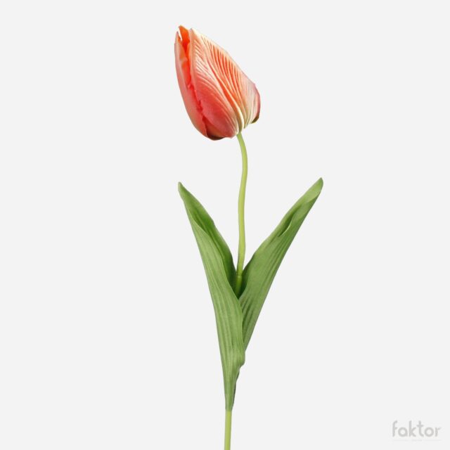Oranssi tulppaanin tekokukka 50 cm