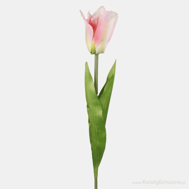 Kerman- ja vaaleanpunainen tulppaani tekokukka, 53 cm