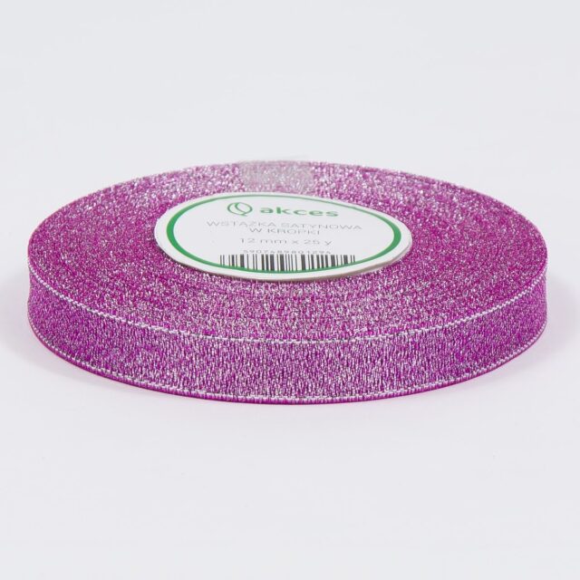 Violetti-hopeinen glitterinauha