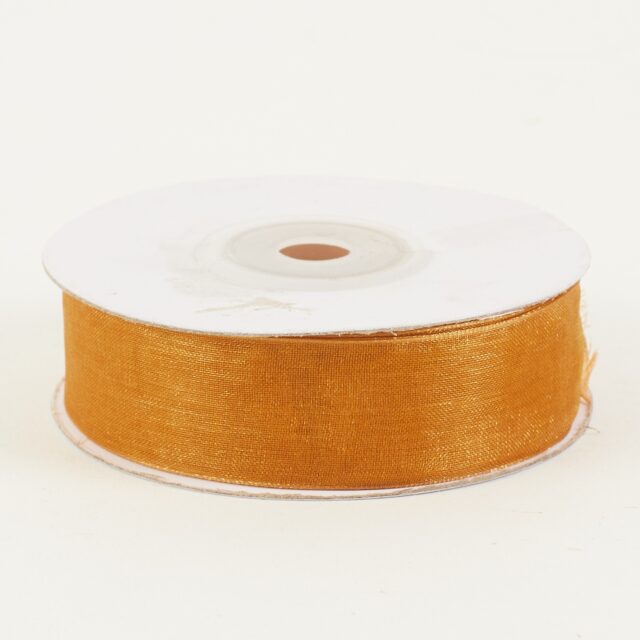Hunajanvärinen organza-nauha