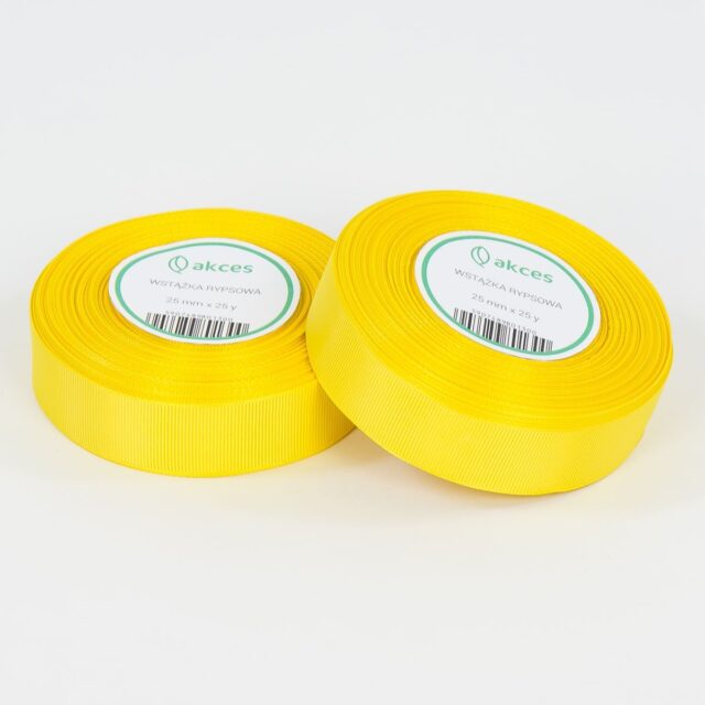 Keltainen rypsinauha 25 mm × 25 y