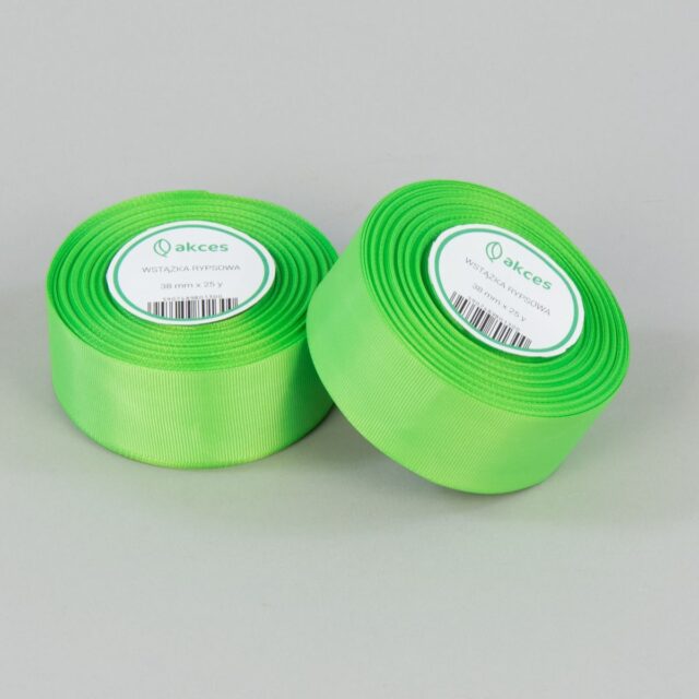 Vaaleanvihreä rypsinauha 38 mm × 25y