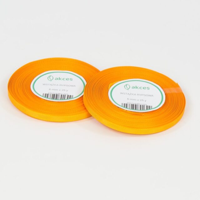 Oranssi rypsinauha 6 mm × 25 y