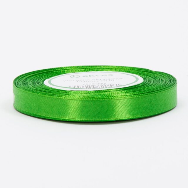 Ruohonvihreä satiininauha 12 mm × 36 y