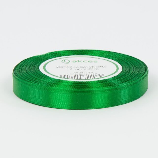 Vihreä satiininauha 12 mm × 36 y