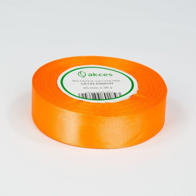 Oranssi satiininauha 25 mm × 36 y