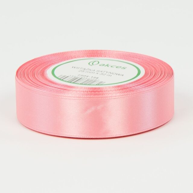 Neonpinkki satiininauha 25 mm × 36 y